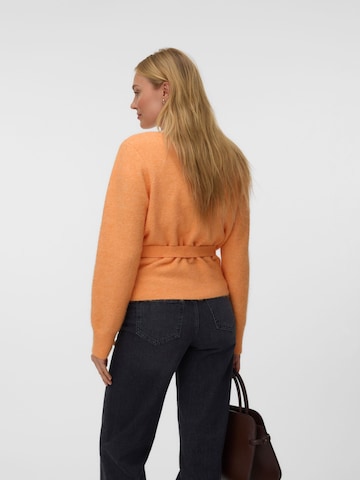 VERO MODA Gebreid vest 'VMIsabella' in Oranje
