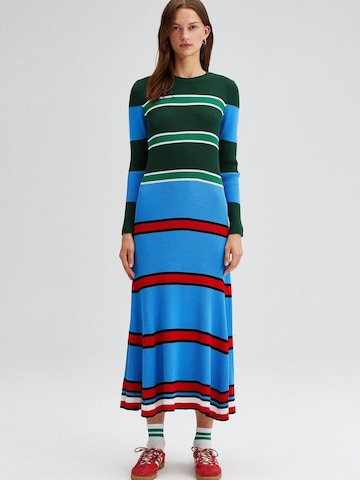 Touché Privé Dress 'Multicolored  Striped Knit Dress' in Mixed colours