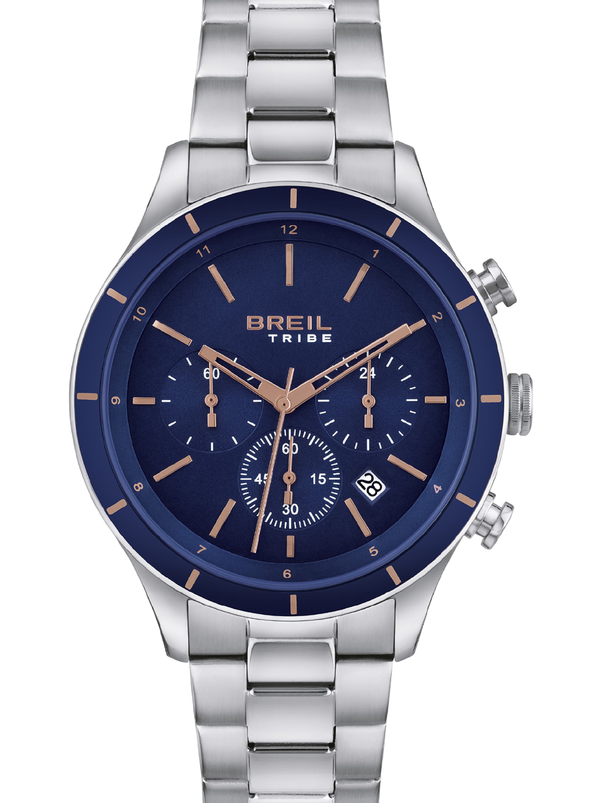 Breil Analog Watch 'Dude' in Silver: front