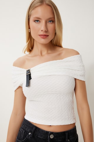 Happiness İstanbul Koszulka w kolorze biały