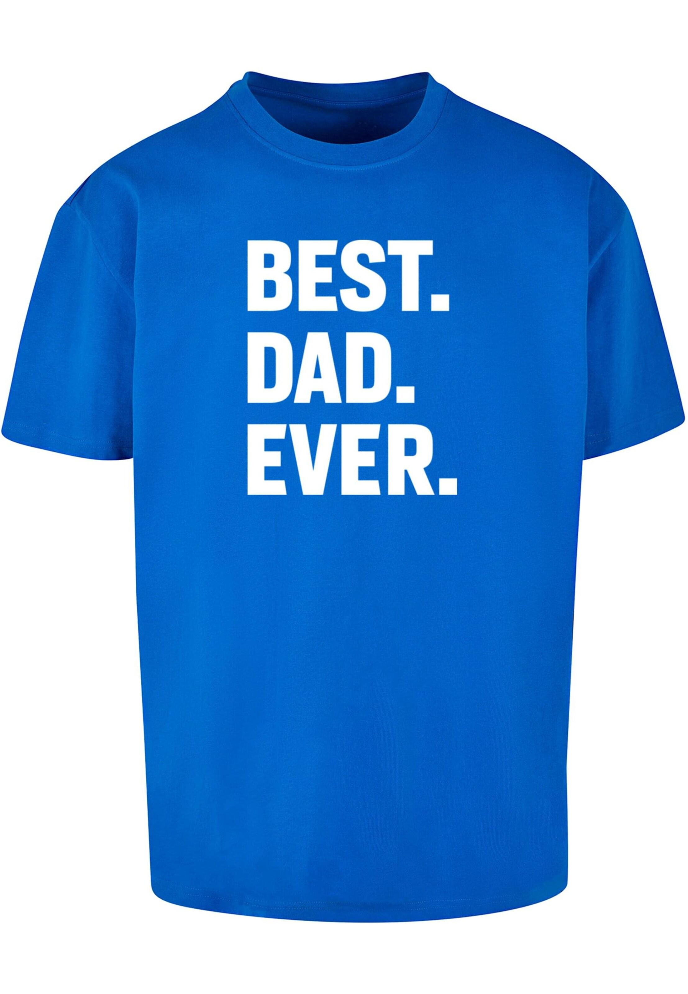 T-Shirt 'Fathers Day - Best Dad Ever' Merchcode en bleu : devant
