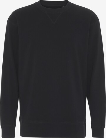 Squad the label Sweatshirt 'Organic Crewneck' in Zwart: voorkant