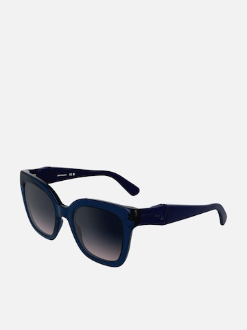 Lunettes de soleil Longchamp en bleu : devant