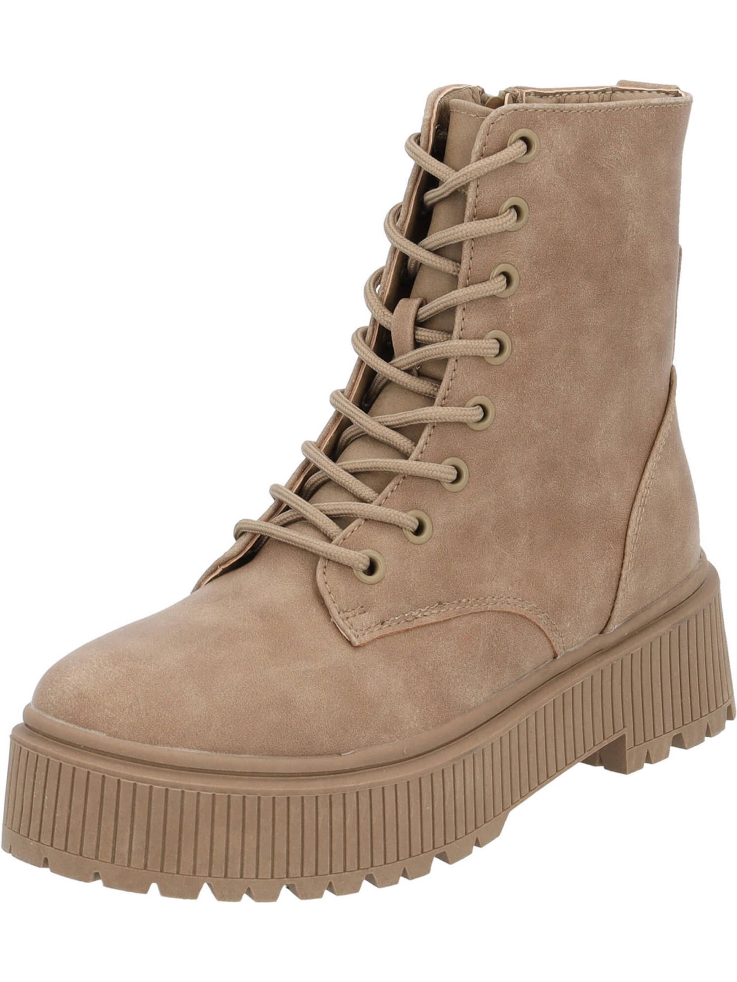Bottines à lacets 'Aliaxe' Palado en beige : devant