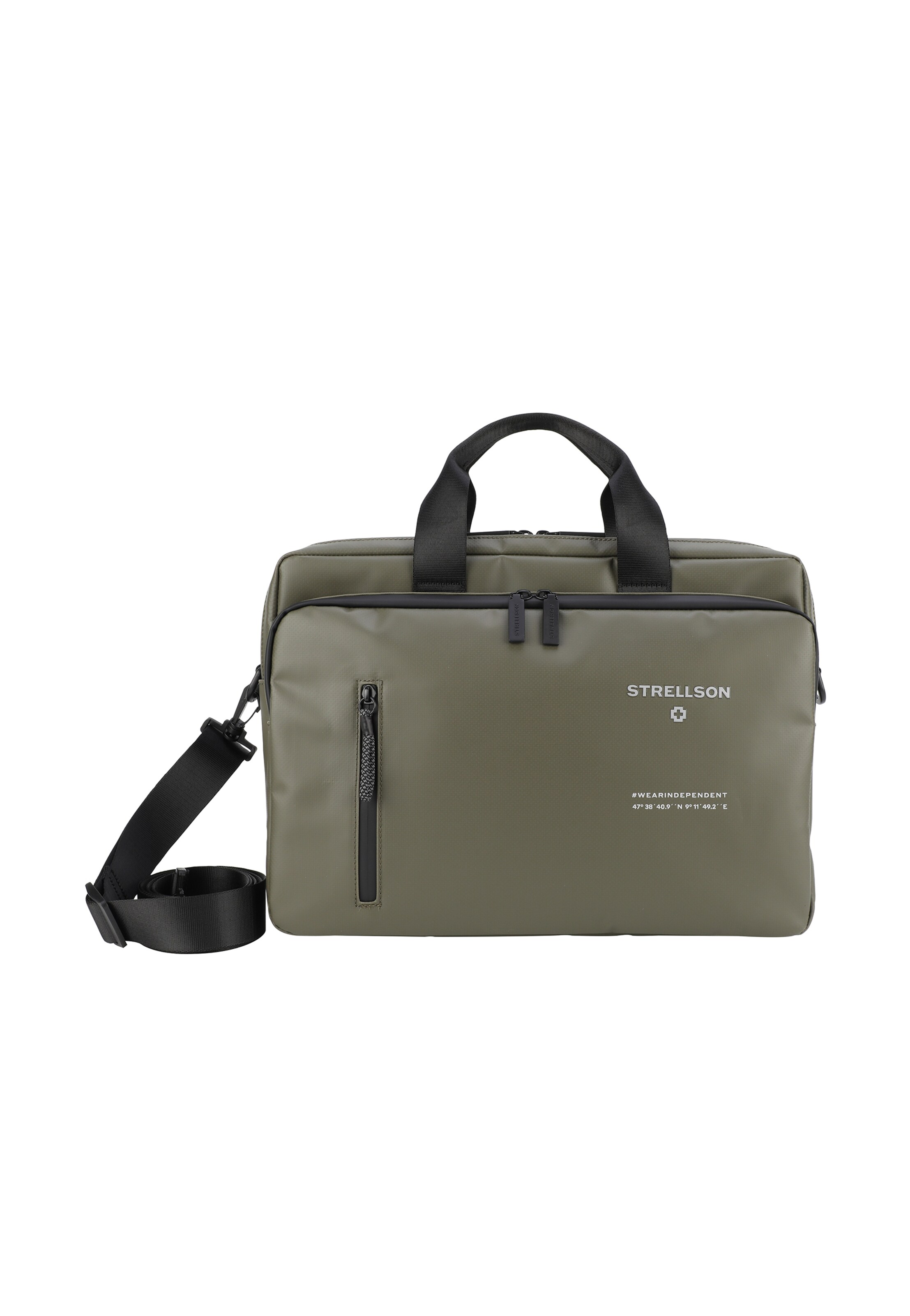 STRELLSON Document Bag 'Stockwell 2.0 Charles' in Green