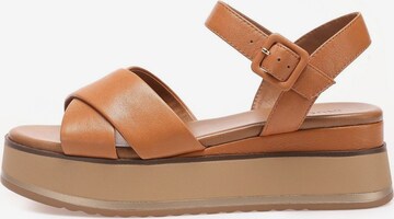 INUOVO Strap Sandals in Brown