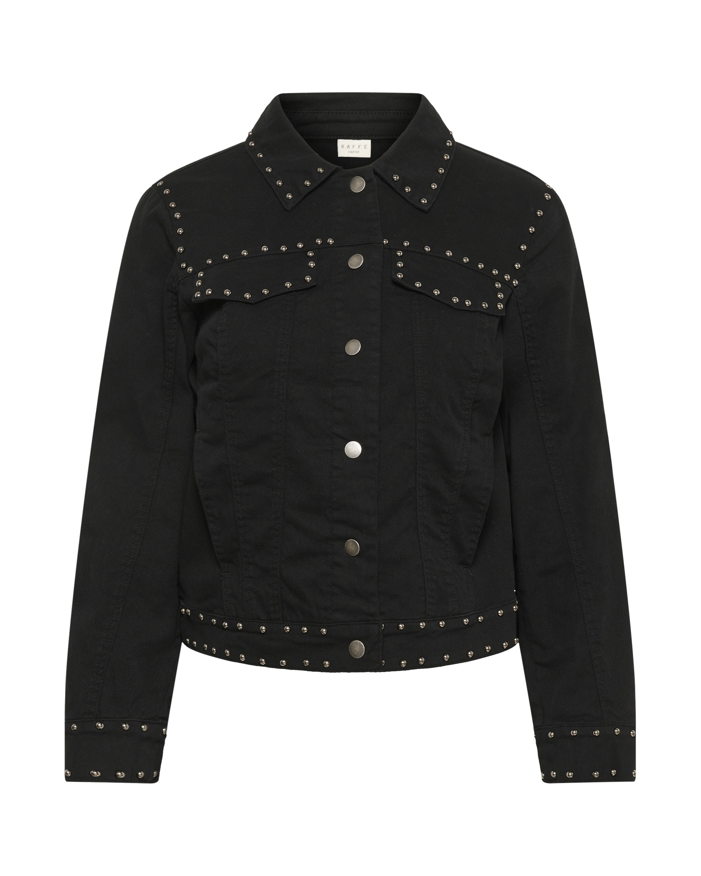 KAFFE CURVE Between-season jacket 'KCbrenn' in Black: front