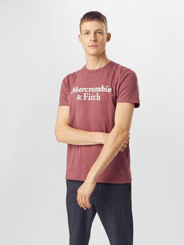 Abercrombie & Fitch Тениска в синьо: отпред