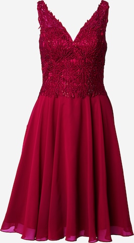 mascara Cocktail Dress in Red: front