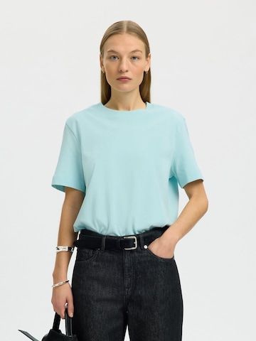 SELECTED Shirt 'SLFEssential' in Blue: front