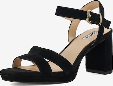 Sandales à lanières 'Manifesting' Dune LONDON en noir : devant