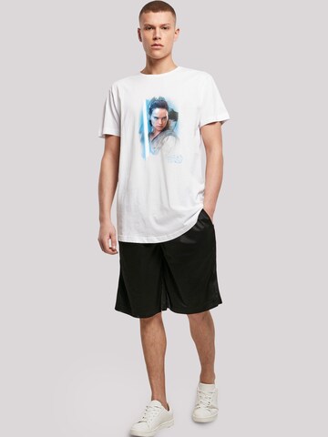 T-Shirt 'Star Wars The Last Jedi Rey' F4NT4STIC en blanc
