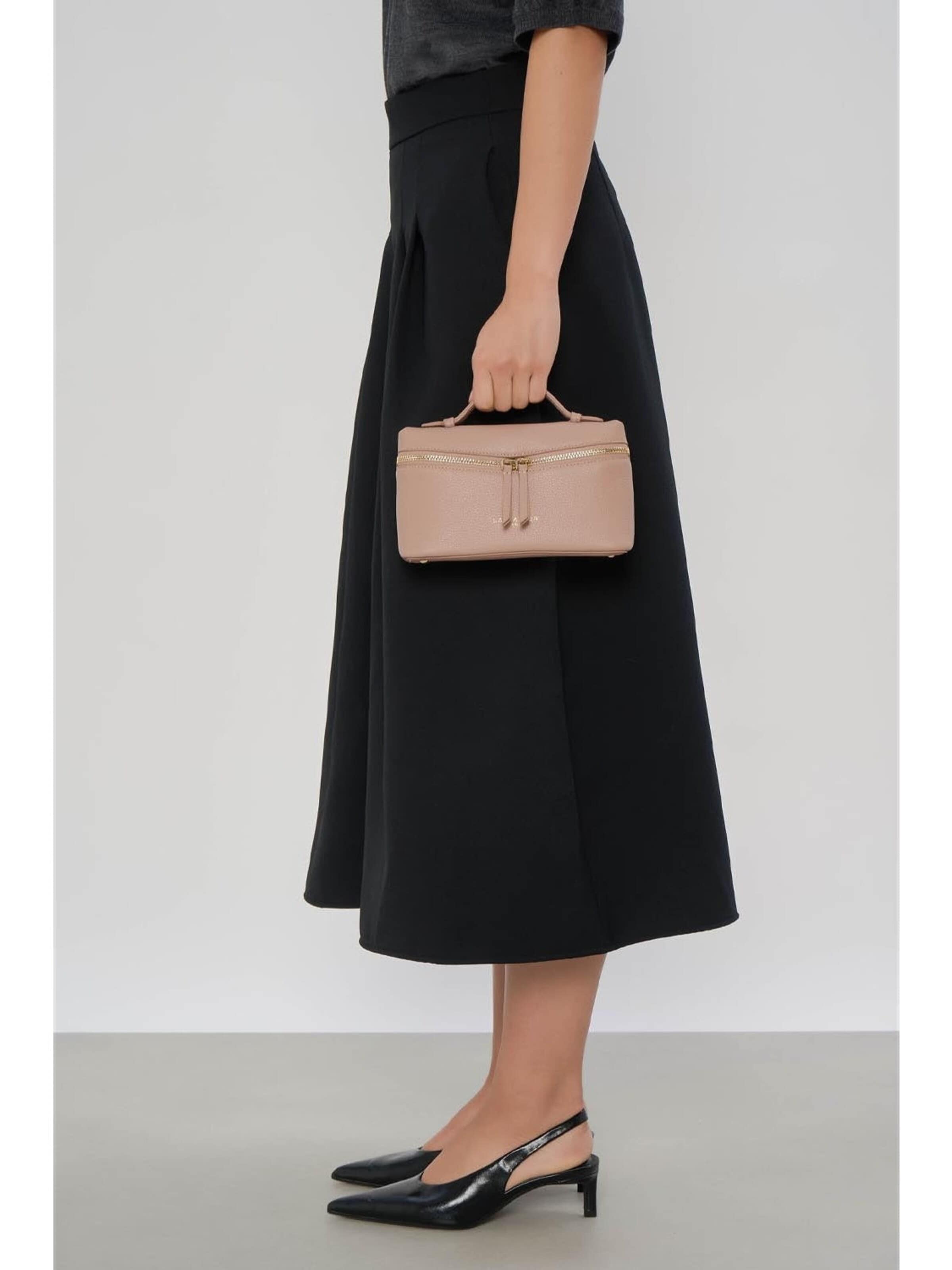 LANCASTER Paris Taška přes rameno 'Lancaster Sac boite Zippé S Milano Trésor Nude' – béžová
