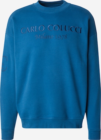 Carlo Colucci Sweatshirt in Blue: front