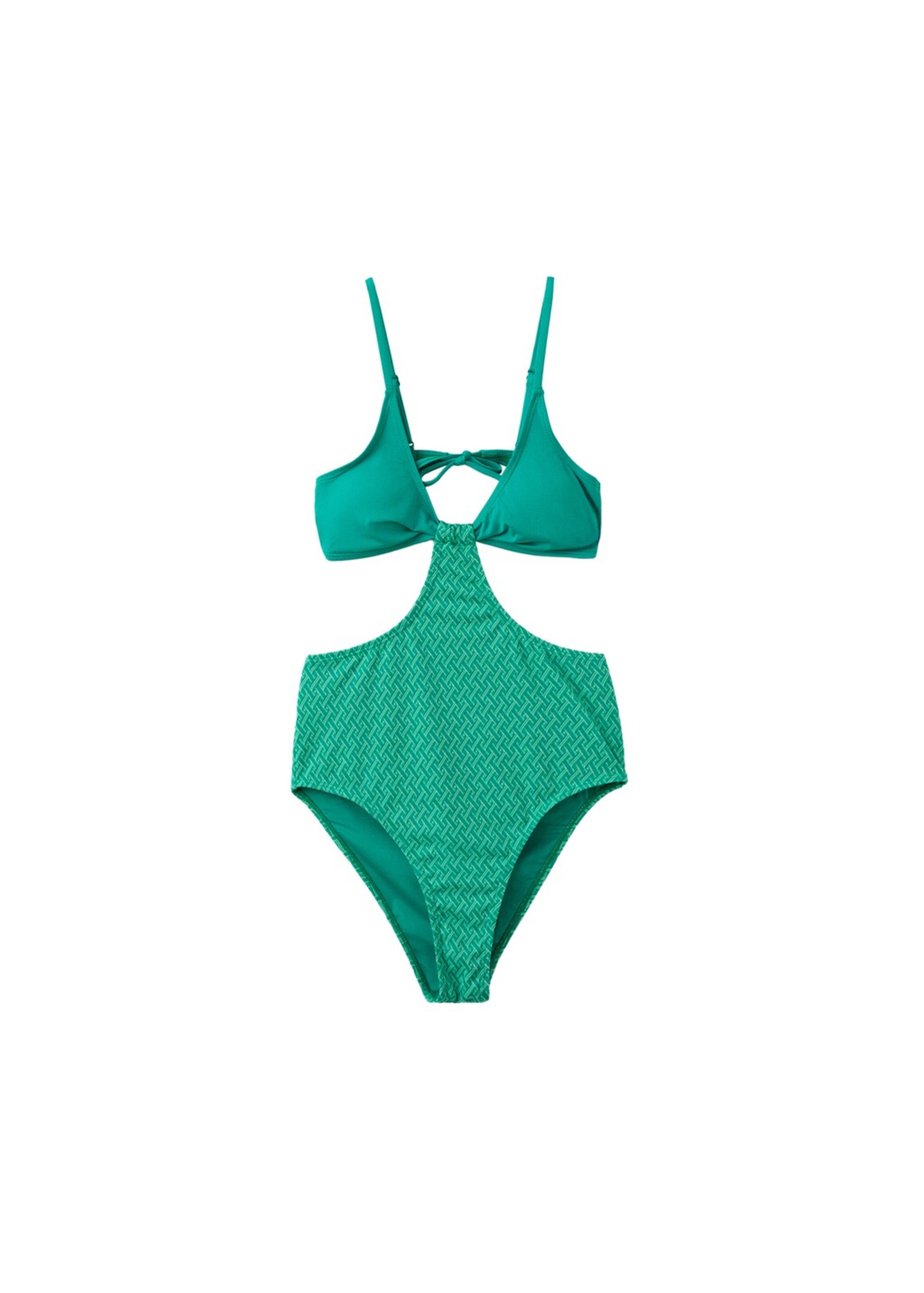 MANGO TEEN Swimsuit 'Elva' in Green: front
