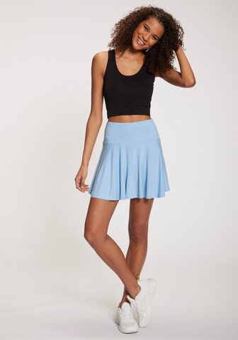 VIVANCE Skinny Skirt in Blue