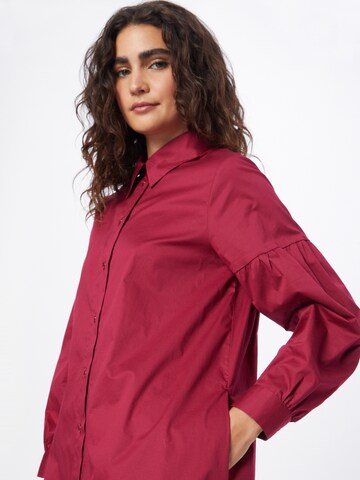 SEIDENSTICKER Shirt Dress 'Popeline' in Red