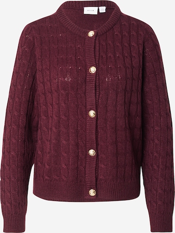 sarkans VILA Adīta jaka 'VIPENNE': no priekšpuses