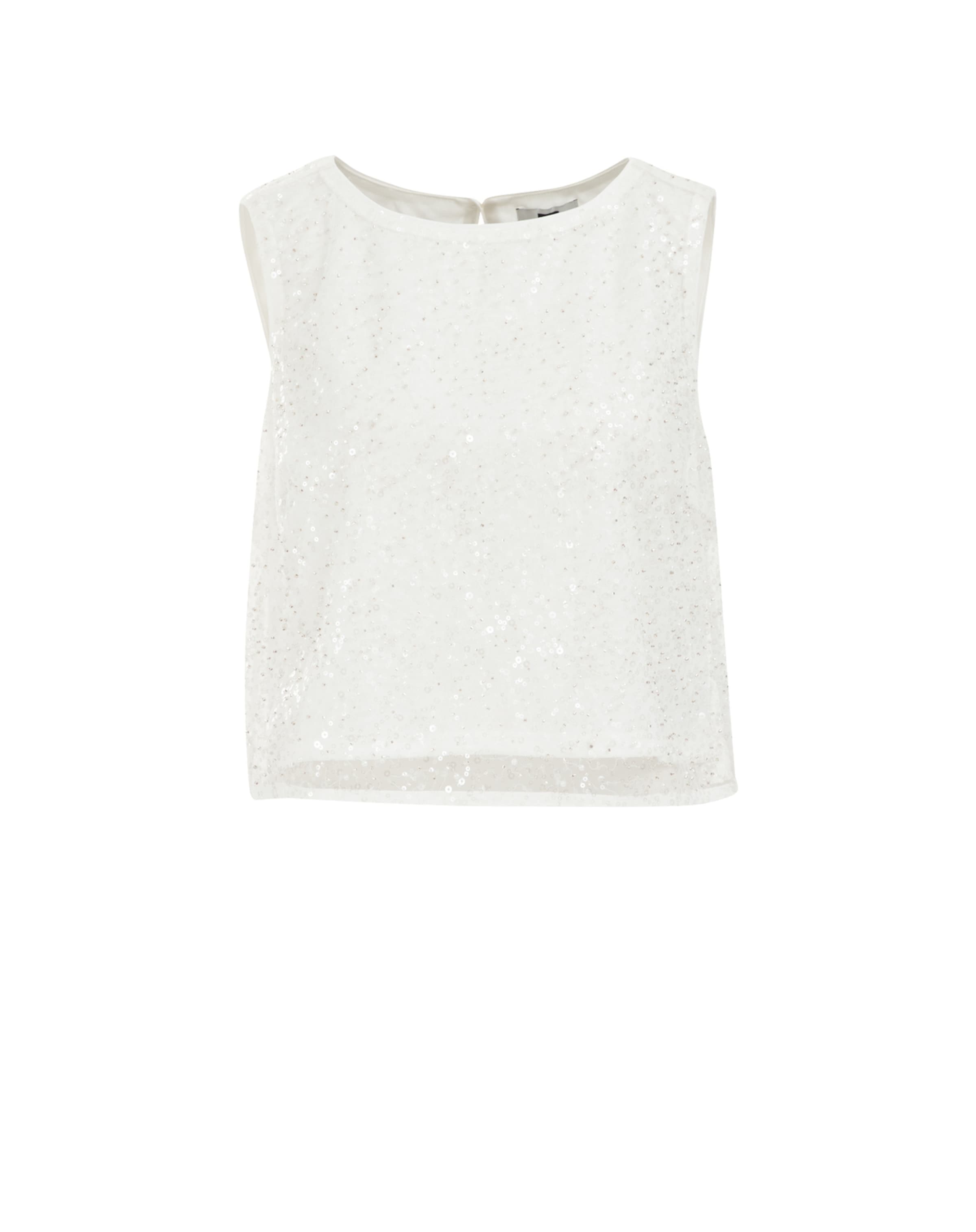 WE Fashion Topp, värv valge: eest vaates