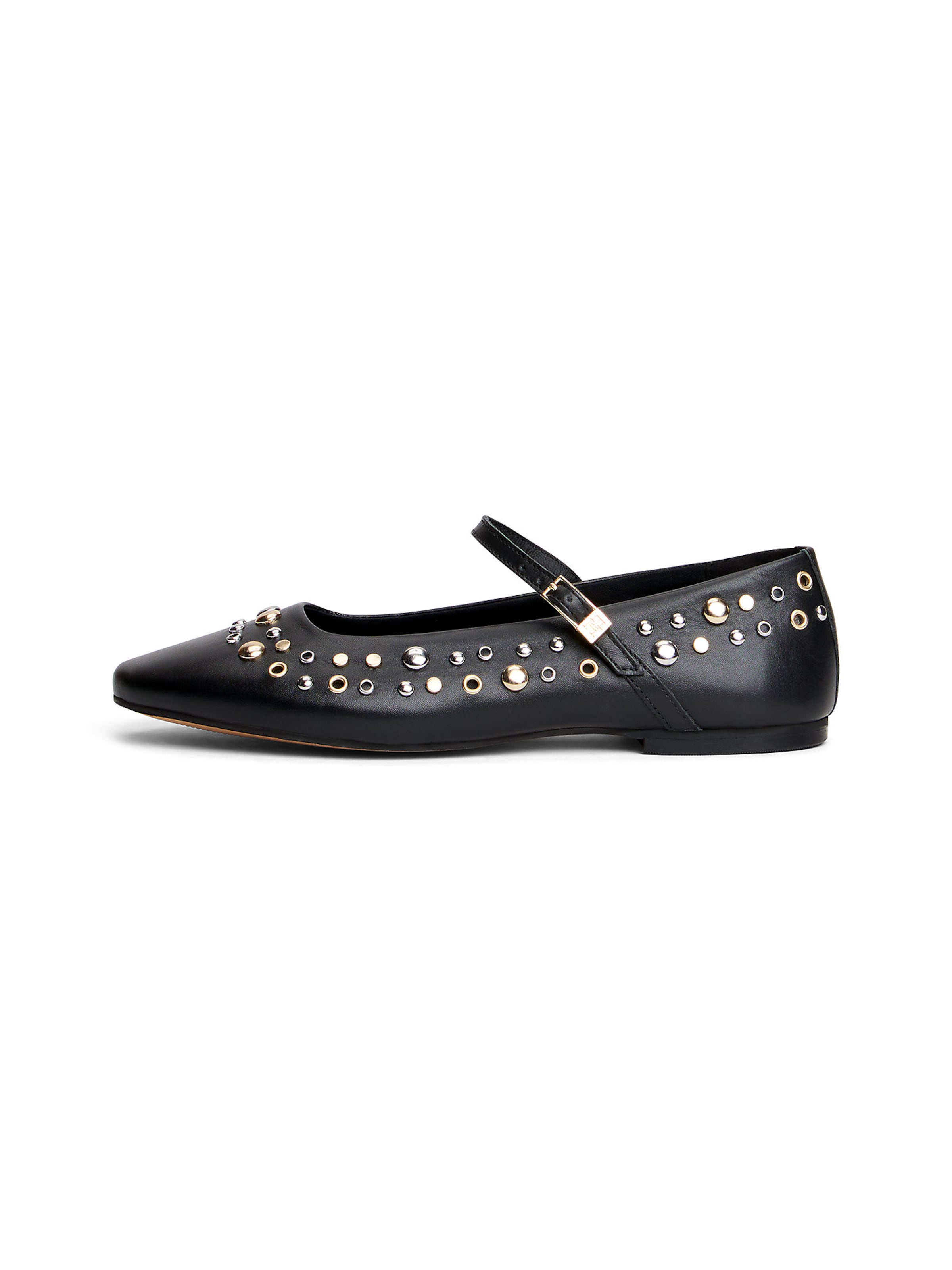 TOMMY HILFIGER Ballerina in Schwarz: Vorderseite