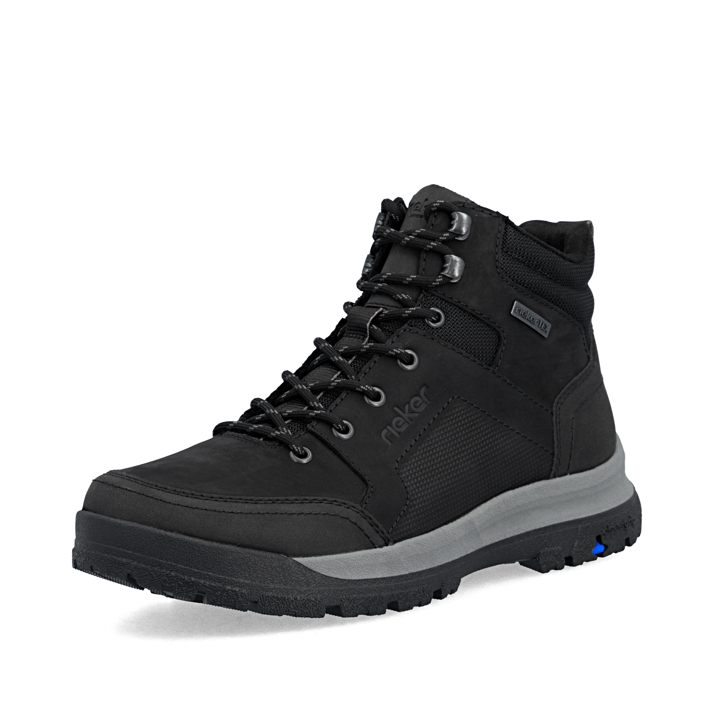 Bottes à lacets Rieker en noir : devant