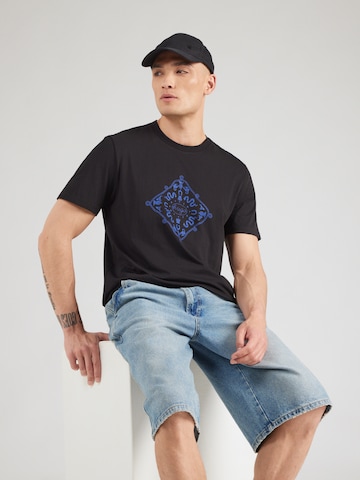 HUGO Shirt 'Nerberri' in Zwart: voorkant