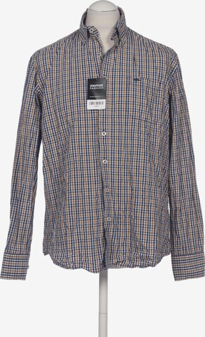 FYNCH-HATTON Button Up Shirt in L in Blue: front
