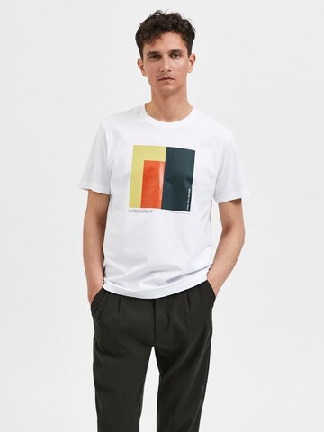 SELECTED HOMME T-Shirt in Weiß: predná strana