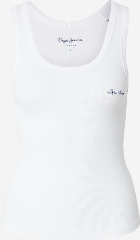 Top de la Pepe Jeans pe alb: față