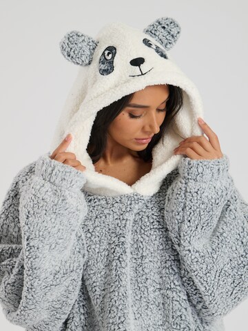 Loungeable Nightgown 'Panda' in Grey