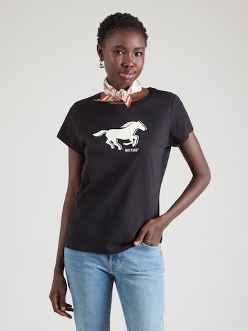 T-shirt 'LOA' MUSTANG en noir : devant