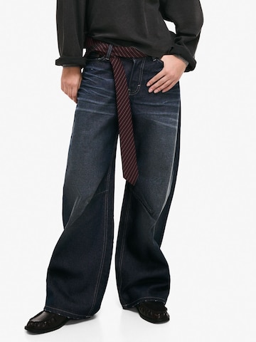 Baggy Jeans di Bershka in blu: frontale