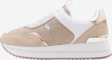 MICHAEL Michael Kors Ниски маратонки 'RAINA' в злато: отпред