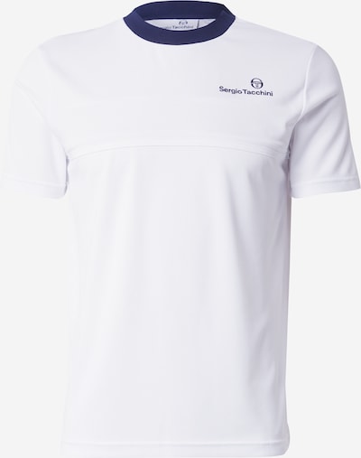 Sergio Tacchini Tehnička sportska majica 'SPECCHIO' u morsko plava / bijela, Pregled proizvoda