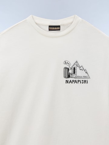 NAPAPIJRI - Camiseta 'S-Acadia' en blanco