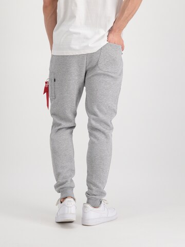 Tapered Pantaloni 'NASA' di ALPHA INDUSTRIES in grigio