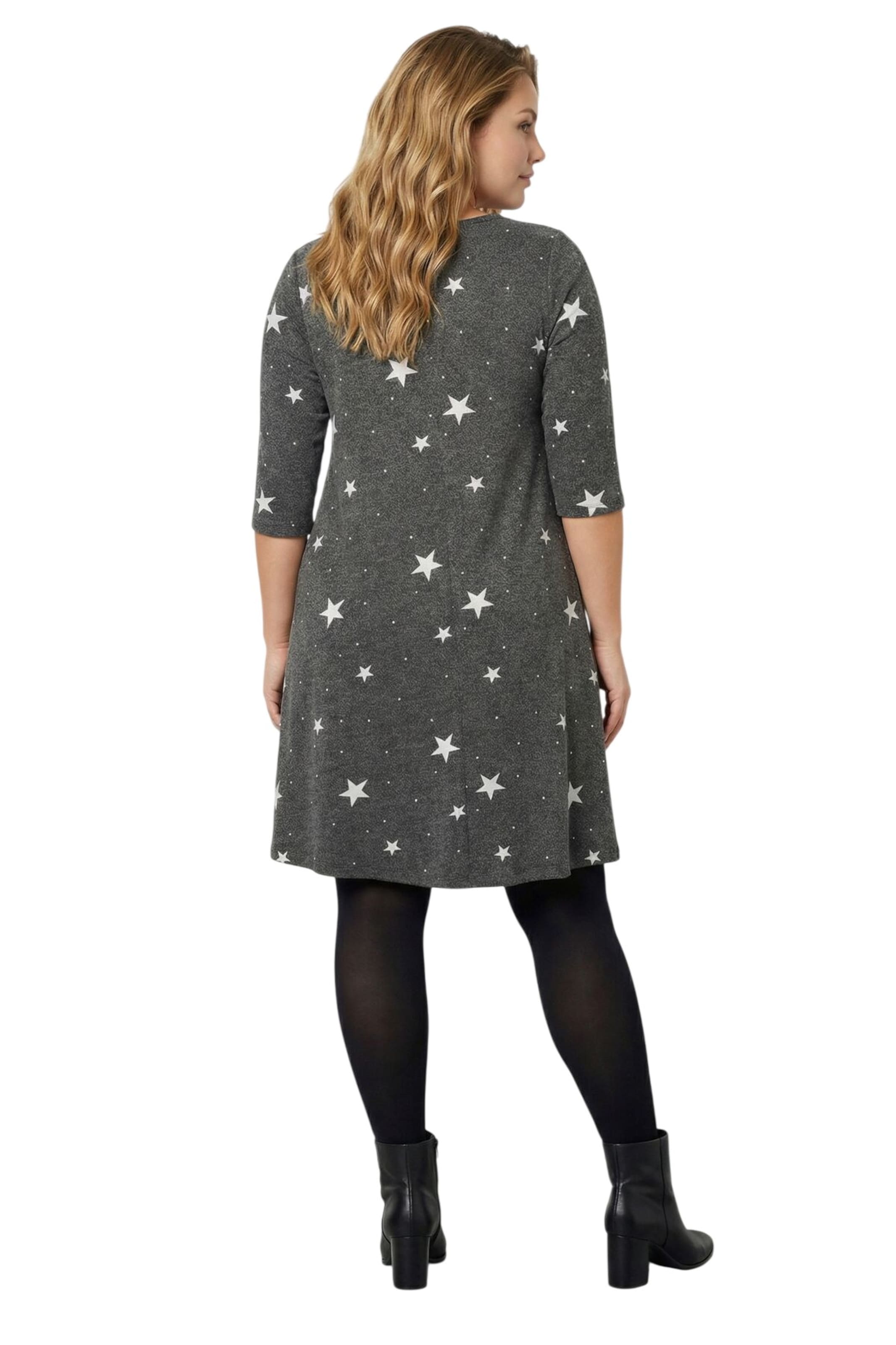 Stil Diva Jurk in Grijs