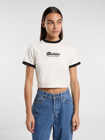 DICKIES Футболка 'LEWISTOWN' в Белый: спереди