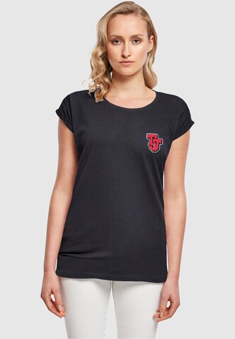 ABSOLUTE CULT T-Shirt 'Tom And Jerry - Collegiate' in Blau: predná strana