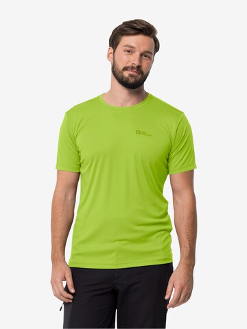 JACK WOLFSKIN Performance Shirt in Green: front