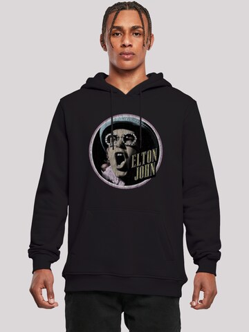 Sweat-shirt 'Elton John Vintage Circle' F4NT4STIC en noir : devant