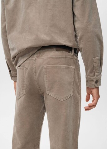 MANGO MAN Regular Hose 'Pompeia' in Braun