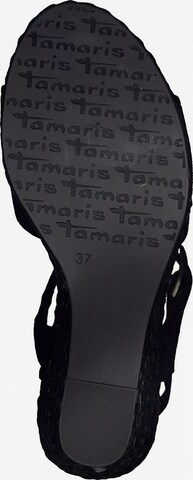 melns TAMARIS Sandales