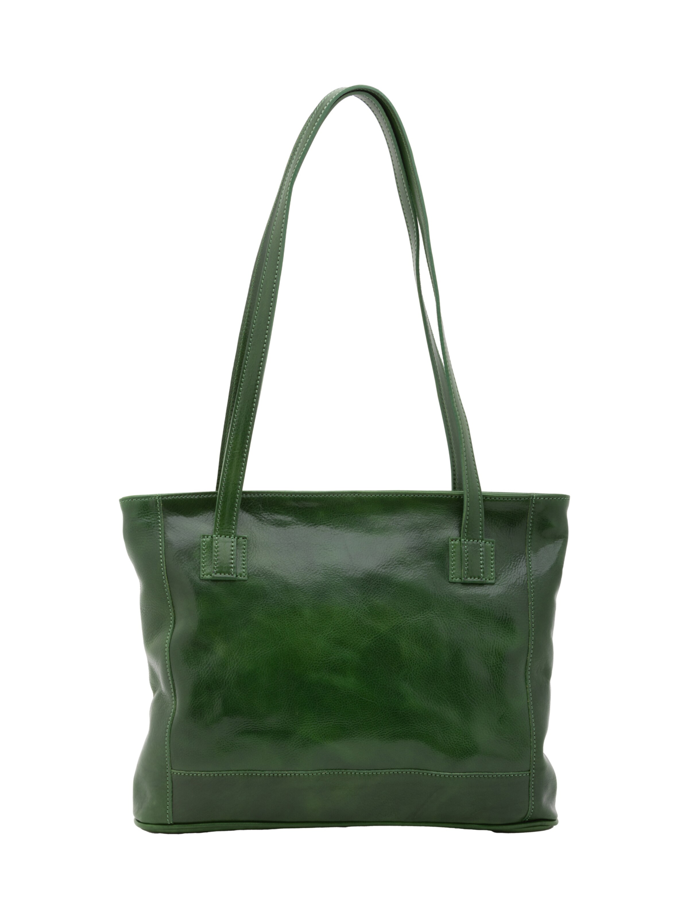 Borsa a spalla 'Borsa a Spalla Donna Cressa Vera Pelle Vacchetta - Chiusura Zip' di I Fratelli in verde
