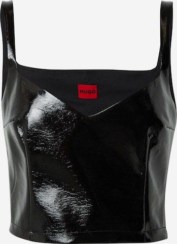 HUGO Red - Top 'Cowgirl' en negro: frente