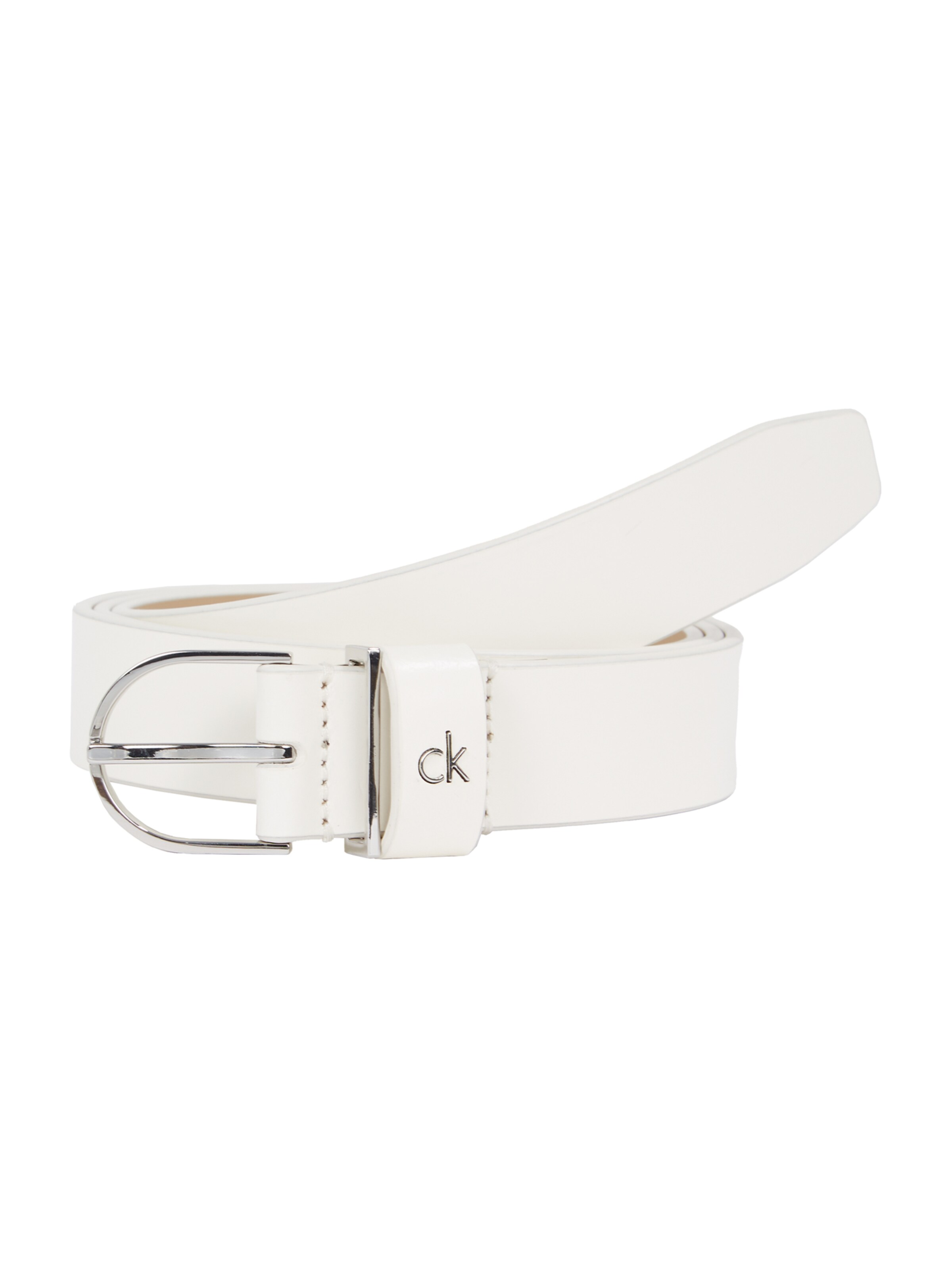 Ceinture Calvin Klein en blanc : devant
