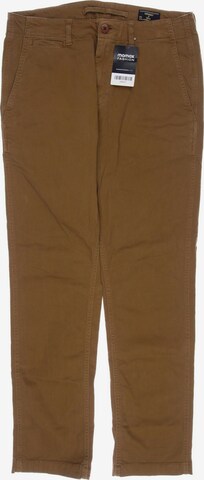 Superdry Pants in 30 in Brown: front