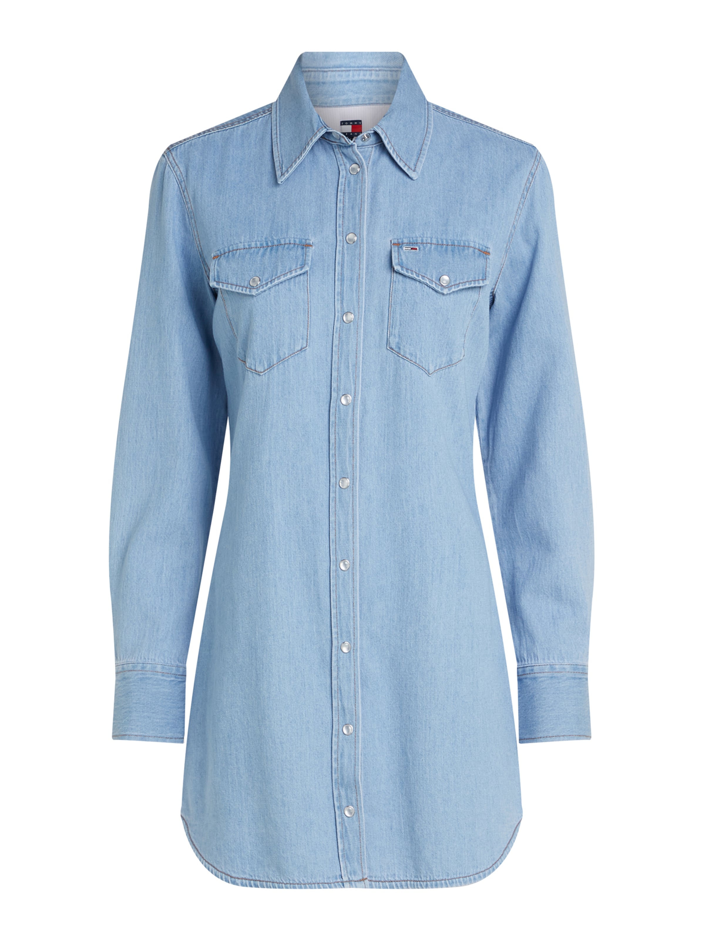 Robe-chemise Tommy Jeans en bleu : devant