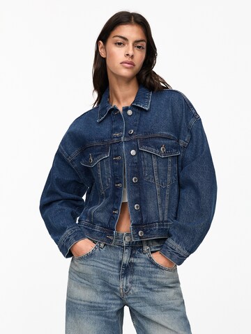 Pull&Bear Tussenjas in Blauw: voorkant