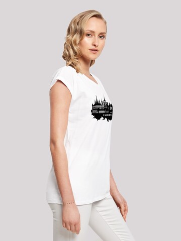T-shirt 'Cities Collection - Hamburg skyline' F4NT4STIC en blanc